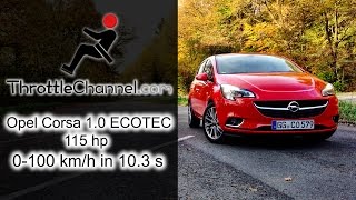 Opel Corsa 1.0 TURBO 115 acceleration - ThrottleChannel.com