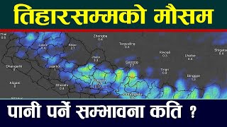 तिहारसम्मको मौसम । Today's Weather Forecast ।। Mausam Samachar