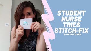 Quick Stitch Fix Review in less than 10 mins. +Try on [The BIlingual Nurse]