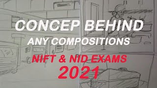 How to draw any types of Compositions | Concept | Nift &NID Exams | 2021