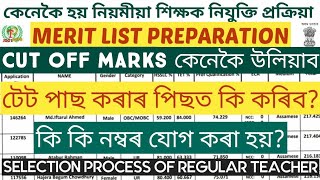 #MERIT_LIST_PREPARATION TEACHER_SELECTION_PROCESS ASSAM TET LP UP REGULAR APPOINTMENT @GyanTool