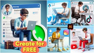 How To Create 3D AI Social Media Boy Images | Viral Photo Editing | Bing Image Creator Tutorial