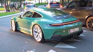 Sportscars leave Knokke - 992 S/T, X-BOW GTXR, F8, 992 GT3 RS, Artura,...