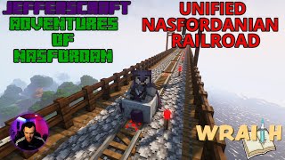 Wraith SMP JEFFERSCRAFT'S 10,000+ Block Railroad Unified Nosfordanian Railroad Grand opening!