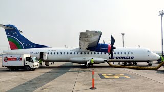 Us-Bangla Airlines Jashore to Dhaka flight (BS-124) on ATR-72-600.