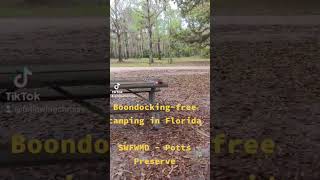 Boondocking- Free Camping SWFWMD Potts Preserve