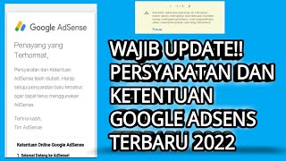 Wajib Update!! persyaratan dan ketentuan google adsens terbaru april 2022