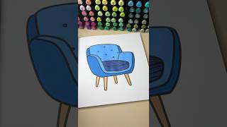 My coloring vault | Comfy Blue chair 🛋️