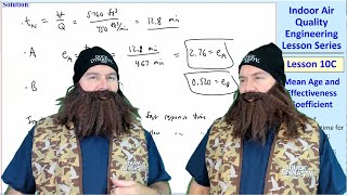 IAQ Engineering Lesson 10C: Mean Age and Effectiveness Coefficient