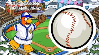 (Unavailable) Baseball pin location | Club penguin journey