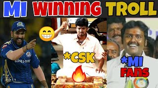 Mumbai Indians winning troll | Csk troll | MI Vs KKR tamil troll | Ipl 2021 troll | 90s Uncles