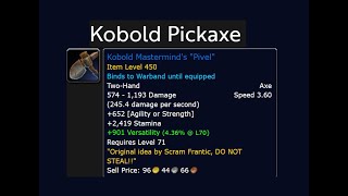 How to Get the Kobold Pickaxe Treasure To Get the Kobold Mastermind's "Pivel"!