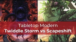 Twiddle Storm vs Scapeshift | MKM Modern | MTG