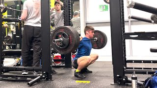 130kg ATG Squat at 58.7kg BW Jesus spot close call