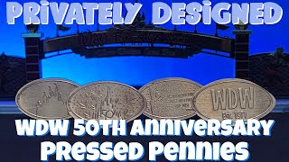 "Unofficial" WDW 50th Pressed Pennies | Privately Designed