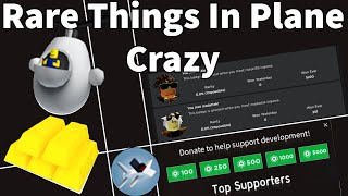 Rare Things In Plane Crazy - Roblox Plane crazy