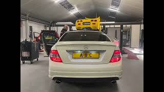 Brute Mercedes c280 met 2 ABC KLEPPEN EN DEMPER DELETE !!! @abcHelmond @abcuitlaten @abcAarschot