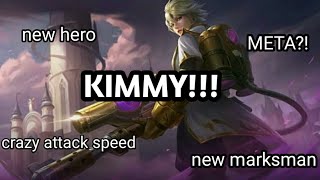 NEW HERO KIMMY GAMEPLAY - MOBILE LEGENDS