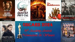 Oscars 2024 Winners & Nominations  | 96th Academy Awards | Oscar