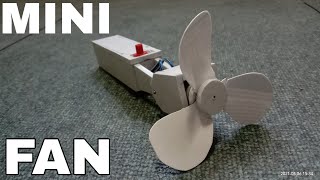 HOW TO MAKE A MINI FAN | DIY MINI FAN