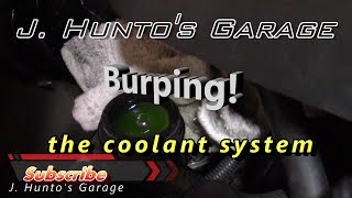 Burping the coolant system