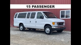 SOLD!!  2004 Ford E-350 15 Passenger!