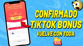 ✔CONFIRMADO TIKTOK BONUS VUELVE🥳 / COMO GANAR DINERO EN TIKTOK 🔥