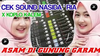 CEK SOUND NASIDA ' RIA X KOPLO || ASAM DI GUNUNG GARAM DI LAUT | GLER !!