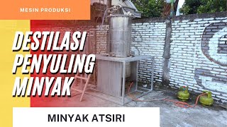 Destilasi penyuling minyak | penyuling minyak | destilasi steamer 150 kg