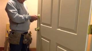 Froglock in action- door lock installation in Long-Island