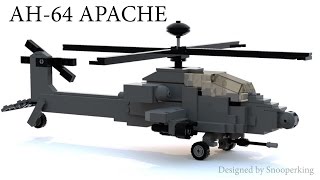 Lego AH-64 APACHE LONGBOW Attack Helicopter Tutorial - Instructions Modern Warfare & Battlefield