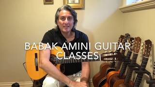 BABAK AMINI GUITAR CLASSES #47, Improvisation #7