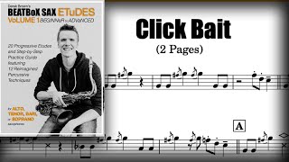 "Click Bait" tenor sax solo - BEATBoX SAX ETuDES #9 - Derek Brown