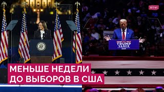 Трамп и Харрис проводят заключительные митинги. Какие у них шансы на выборах президента США?