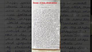 essay on about busy street scene/#shabbseducation /#essay .