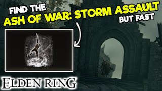 How to get the ASH OF WAR: STORM ASSAULT in Elden Ring - Map Location - STORMVEIL CASTLE - Rare Item