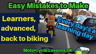 Avoid making these easy motorcycle mistakes  [learner, advanced, & back to biking]