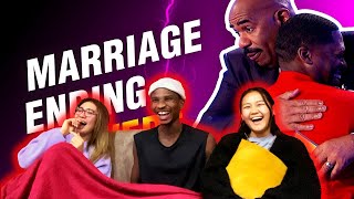 Here's how to destroy your marriage on Family Feud! | REACTION - HOW CAN THEY EVEN SAY THAT?