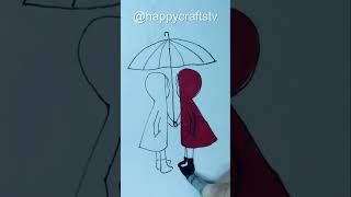 Easy BFF Drawing from letter R #bff #drawing #shorts #viral