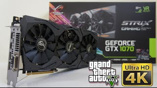 ASUS GTX 1070 STRIX SLI GTA V FULL HD, 2K, 4K GAME TEST