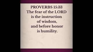 The Path to Wisdom| Wisdom Wednesday: Humility and Reverence of The LORD