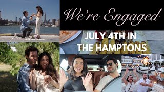 WE'RE ENGAGED┃July 4th in The Hamptons, Engagement BTS, Platinum vs. Gold, are surf boards $$$?