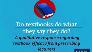 Do textbooks do what they say they do?