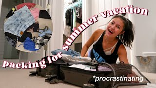 PACK WITH ME FOR SUMMER VACATION