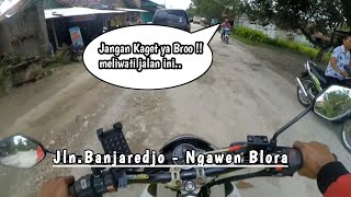 #11 MOTOVLOG || Kondisi Jalan Banjarejo-Ngawen Blora (Rabu,3 Februari 2021)