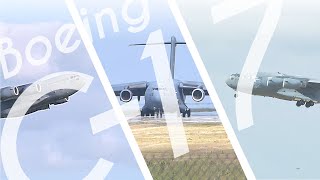 A Rare 'Whale': Boeing C-17 on a visit to Leipzig/Halle airport (Germany) - 3 angles of view!