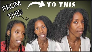 Chunky Braid Out on Type 4 Natural Hair | super easy braid out tutorial #naturalhair