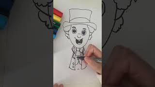 Drawing Willy Wonka for Fun