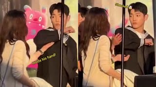 241102 Nct Taeyong reaction to rude fan holding his hand at the military event 🤯