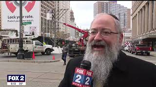 FOX 2 shares the Menorah installation for Menorah in the D